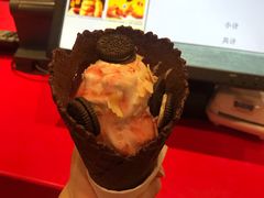 奥利奥玫瑰荔枝风味King甜筒-汉堡王(大连柏威年餐厅店)