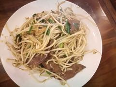 韭菜炒猪肝-百步拉面