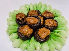 肉酿菇佐菜心-知味观(湖滨总店)