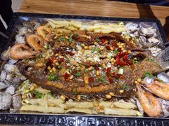 -东来菜馆•手抓海鲜家常菜•海鲜锅贴(鸽子窝店)