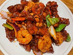 椒香虾仁爆鸡球-陈傻子餐厅(世纪都会店)