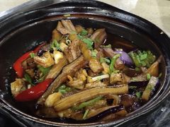 咸鱼茄子煲-大岗仙庙烧鸡(海南总店)