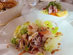 嫩煎鲜鱿配烤流彩时蔬-Solo(衡山路店)