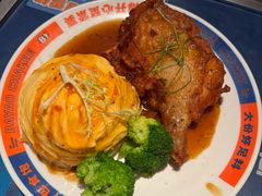 滑蛋生炸鸡肶饭-伯友茶记(中华广场店)