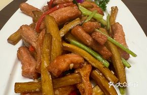 Almond Mushroom and Pork Belly Stir-fry