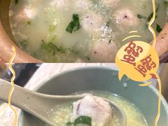 手打墨鱼丸子养生粥-东土食研所(渔港路店)