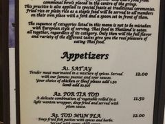 菜单-Sala Thai Restaurant