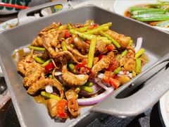 爆炒鱿鱼须-老头儿油爆虾·知味杭州(爱琴海购物中心)
