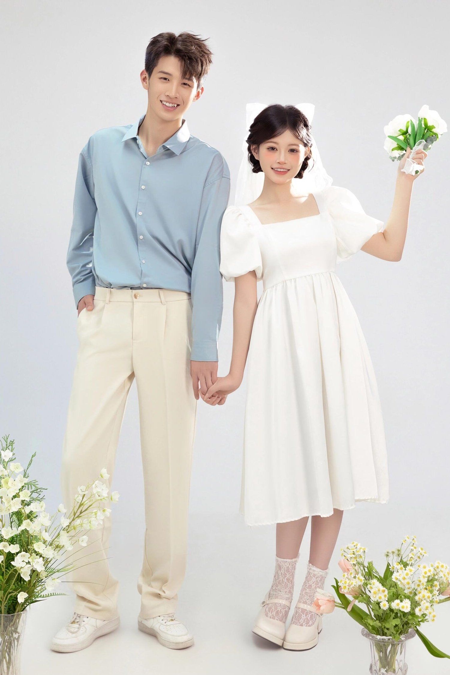 韩系小清新情侣写真