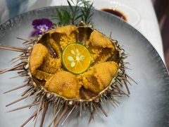 生吃海胆-品海楼·大连海胆锅贴馆(东港店)