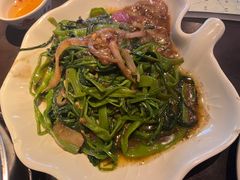 马拉盏炒通菜-大头虾越式风味餐厅(光明广场店)