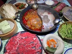 骨汤鸳鸯锅骨汤锅-鸿姐老火锅(静安店)