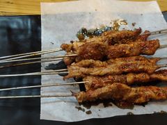 烤瘦肉-长青菠菜面·烧烤