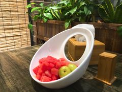送的水果-庆合府重庆大排档(紫都城店)