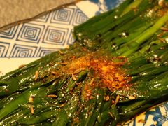 烤韭菜-探鱼·鲜青椒爽麻烤鱼(中山大信新都汇店)