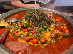 绝绝紫苏牛蛙烤鱼-探鱼·鲜青椒爽麻烤鱼(番禺万达店)