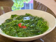鸡汤浸桑叶-四海酒家生态粤菜