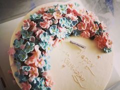 韩式花朵蛋糕-Dark Horse·黑马蛋糕·低脂·低糖淡奶(金匙望湖大厦店)