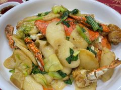 白蟹炒年糕-红灯笼龙凤饭店(宁波老字号店)