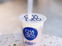 芋泥啵啵绿茶-茶百道(二七万达店)