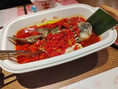 泰式酸辣鲈鱼-甜阿姨·天台花园私房菜(万松园店)