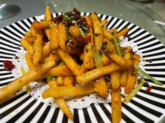 干煸藕丝-刘胖子家常菜·蹄花焖藕(兴业店)