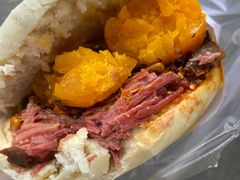 -清真马乐贝腊牛肉蛋黄菜夹馍(马蓉洒金桥店)