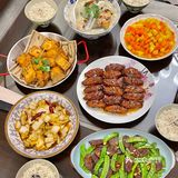 给家人做饭🍲蜜汁鸡中翅|椒盐鱼骨|鱼头萝卜汤