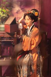 -后宫·古装汉服京剧儿童亲子全家福摄影