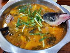 酸萝卜鱼火锅-大理.老字号渝记酸萝卜乌鱼(古城总店)