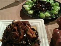 香菇菜心，鳝丝-功德林(南京西路店)