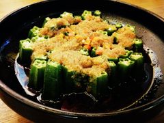 蒜茸蒸秋葵-敏珠拉姆藏餐·南京厨房(富春江东街店)