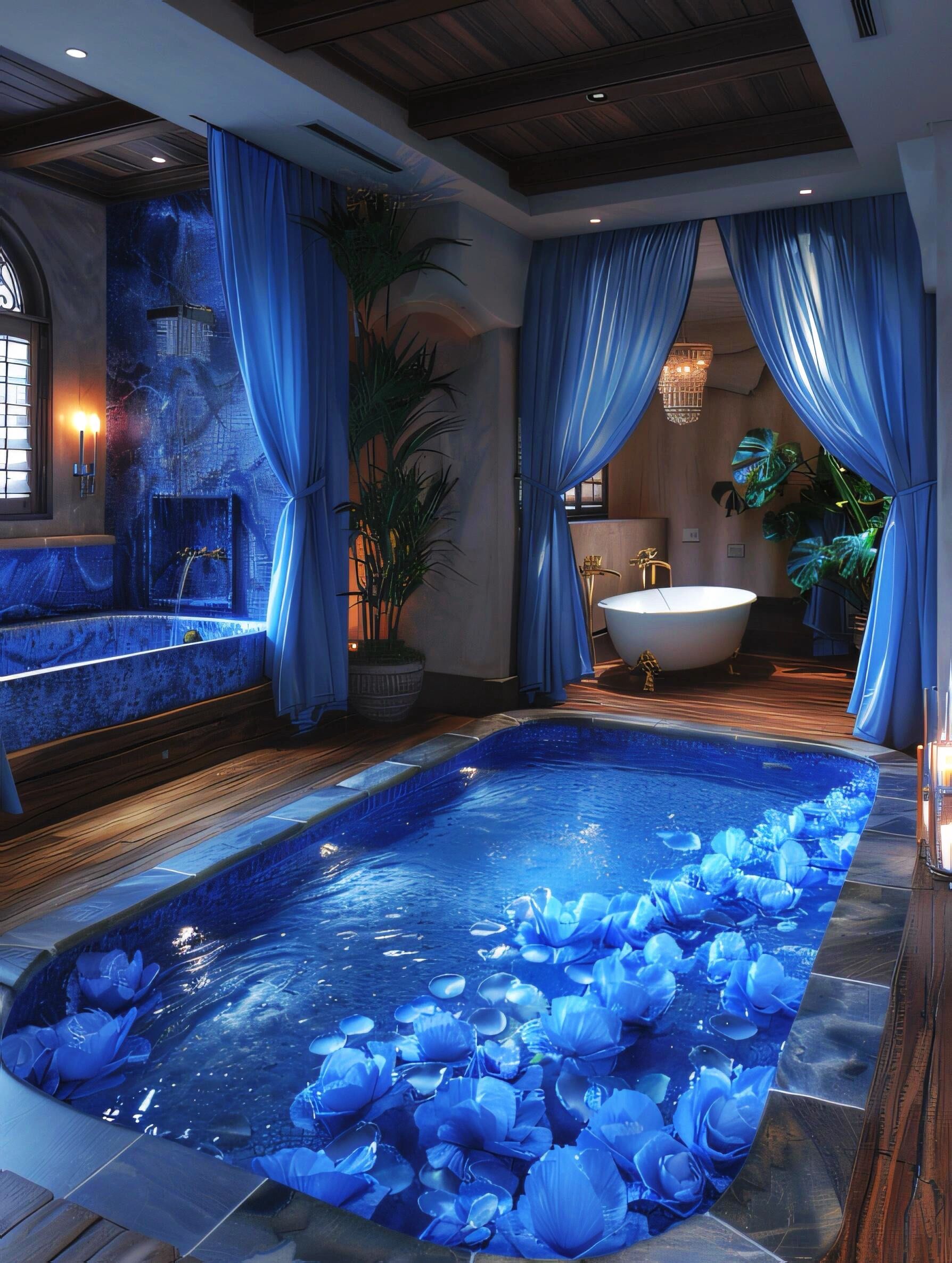 蓝色独栋别墅🏡