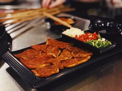 锡纸烫牛肉-老安火盆烤肉(金寨路店)