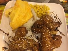 炭烤肉松爆辣鸡翅饭-龙凤冰室