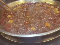 牛油紅锅（大）-好汉锅园林秘制老火锅 柴火霸王鸡(金沙店)