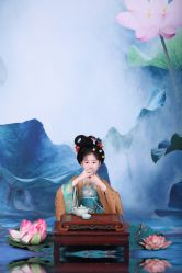 -后宫·古装汉服京剧儿童亲子全家福摄影