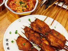 -龚海宝· 烧烤· 羊肉原切挂糊更好吃(庄市店)