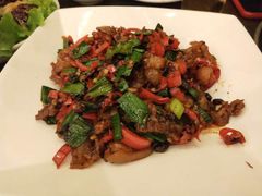 老干妈炒猪脚皮-湘肠香火锅店(团结湖店)