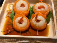 三文鱼荔枝甜虾卷-筱田の食堂·izakaya(淮海中路店)
