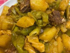 排骨豆角土豆粘卷子-粗粮人家·东北菜(洋桥店)