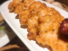 西芹虾饼-颐和•海鲜砂锅粥•啫啫煲(奥林匹克广场店)