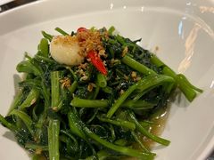 秘制虾酱炒空心菜-帕蓝·暹罗料理(大学路店)