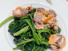 菠菜拌毛蛤-頂好酒家·经典粤菜(海信广场店)