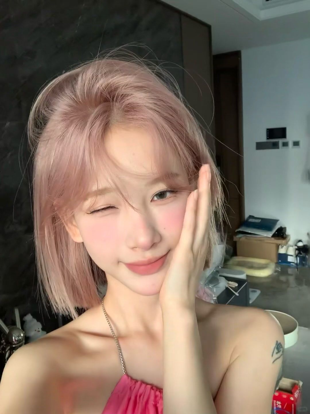 rose同款香槟金粉色 真的太漂亮了
