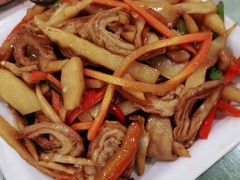 猪大肠炒自家腌笋-大唐靓汤江门私房菜(景田店)