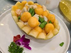 蜜瓜墨鱼饼炒虾仁-花样宴荟(旺城店)