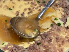 蒸有机鸡蛋（加黑猪肉末）-费大厨辣椒炒肉(黄兴中心广场店)