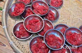 Freshly Blanched and Sliced Hanging Dragon Beef