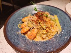 芝士蘑菇鲜虾意大利面-BE BRIGHT KITCHEN(正佳广场店)